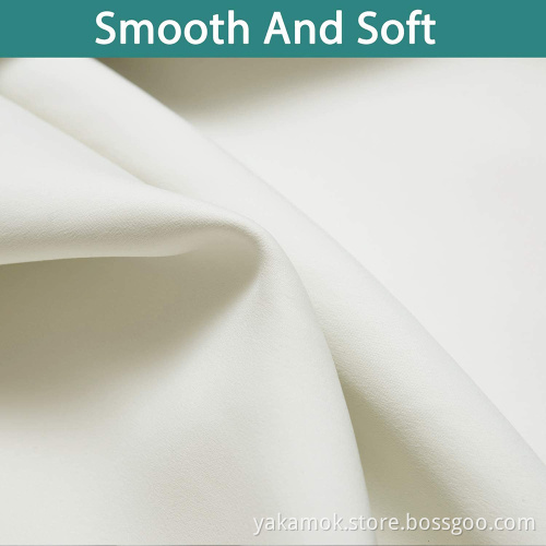 Cream 100% Blackout Curtains for Bedroom